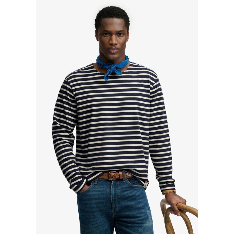 Superdry Merchant Stripe Long Sleeve Top image number 2